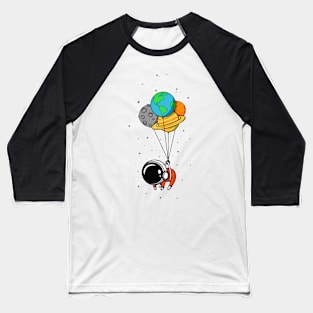 Floating in space Baseball T-Shirt